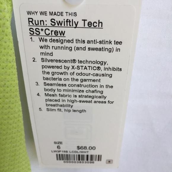 NWT LCDL lululemon Swiftly Tech Short Sleeve Crew - Picture 2 of 4